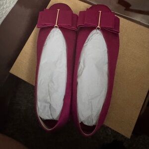 Carolina Herrera Lacito Insignia Satin Ballet flats